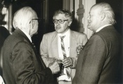 Jubileusz prof. J. Hano 1986 r. (w środku: J. Vetulani) / Professor J. Hano Jubilee, 1986 (in the center: J. Vetulani)