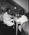 Leszek Pawłowski i Teresa Piwowarczyk przy doświadczeniu, lata 60 / Leszek Pawłowski and Teresa Piwowarczyk in the laboratory, 1960s