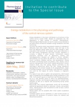Zaproszenie do składania artykułów do specjalnej edycji Pharmacological Reports: "Energy metabolism in the physiology and pathology of the central nervous system"