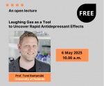 Wykład pt. Laughing Gas as a Tool to Uncover Rapid Antidepressant Effects – Prof. Tomi Rantamäki z Wydziału Farmakologii i Farmakoterapii, Uniwersytetu w Helsinkach