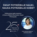 25 lat wspierania kobiet w&nbsp;nauce – Dyrektor Instytutu podczas jubileuszowej Gali L’Oréal-UNESCO